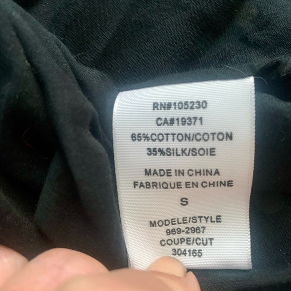 Joie VTG Y2K Navy Polka Dot Babydoll Crochet Trim Cami Top Size S - Picture 6 of 10